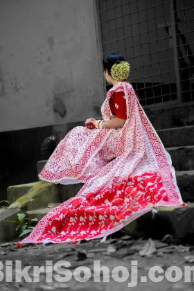 স্কিন প্রিন্ট শাড়ি